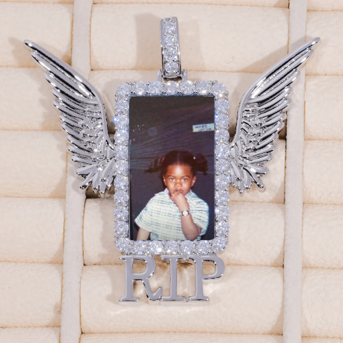 RIP WING 3D CUSTOM PICTURE PENDANT