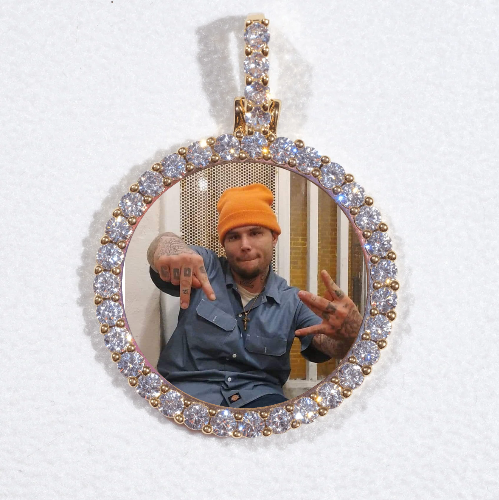 3D CIRCLE CUSTOM PICTURE PENDANT SMALL SIZE