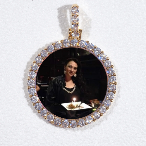 3D CIRCLE CUSTOM PICTURE PENDANT SMALL SIZE