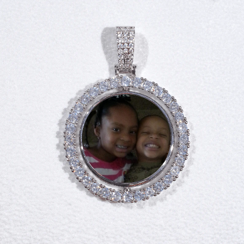 3D Spinning 2-Faced Custom Picture Pendant
