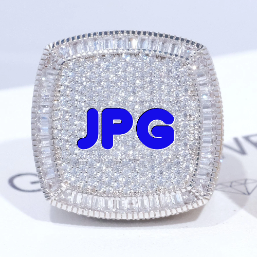 CUSTOM LETTER 3D ICED RING
