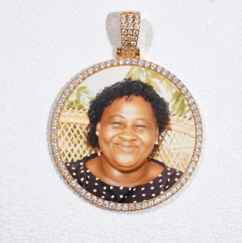 MEDIUM 3D CIRCLE CUSTOM PICTURE PENDANT