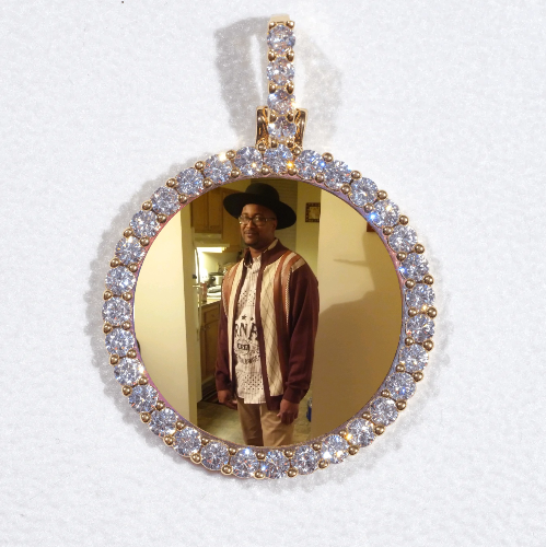 3D CIRCLE CUSTOM PICTURE PENDANT SMALL SIZE