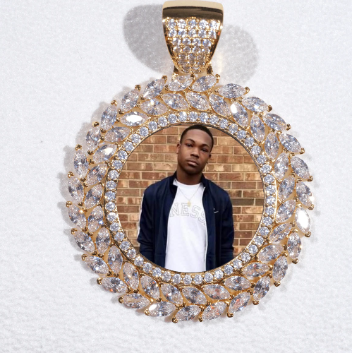 Large 3D Wheat Ear Custom Picture Pendant