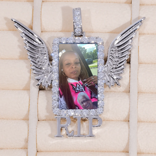 RIP WING 3D CUSTOM PICTURE PENDANT