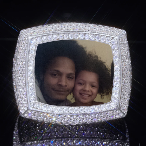 3D CUSTOM PICTURE ICED RING