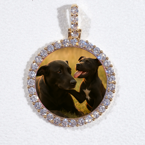 3D CIRCLE CUSTOM PICTURE PENDANT SMALL SIZE