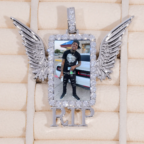 RIP WING 3D CUSTOM PICTURE PENDANT
