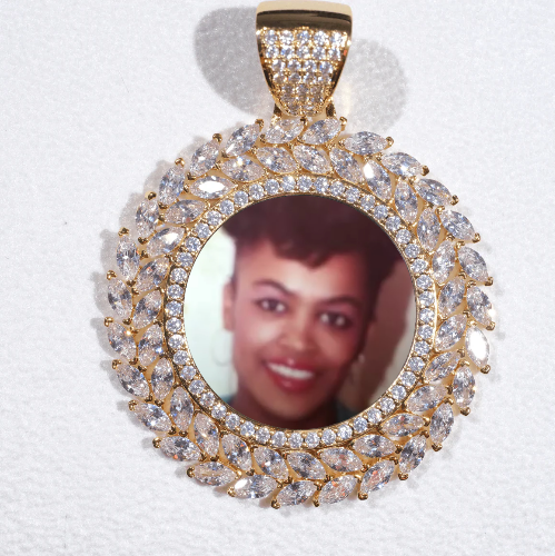 Large 3D Wheat Ear Custom Picture Pendant
