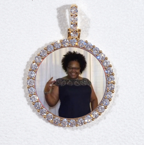 3D CIRCLE CUSTOM PICTURE PENDANT SMALL SIZE