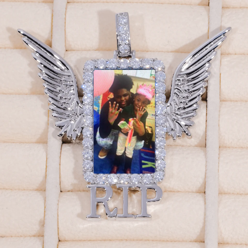 RIP WING 3D CUSTOM PICTURE PENDANT