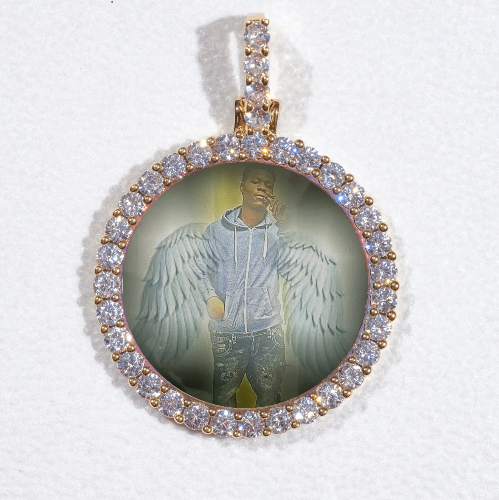 3D CIRCLE CUSTOM PICTURE PENDANT SMALL SIZE