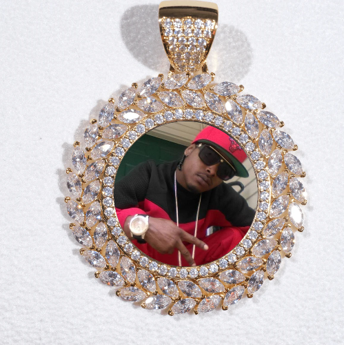 Large 3D Wheat Ear Custom Picture Pendant