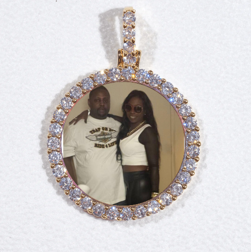 3D CIRCLE CUSTOM PICTURE PENDANT SMALL SIZE