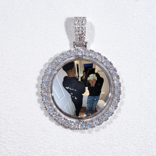 3D Spinning 2-Faced Custom Picture Pendant