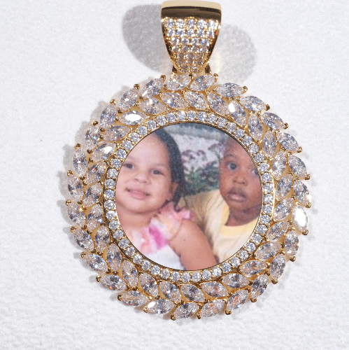Large 3D Wheat Ear Custom Picture Pendant