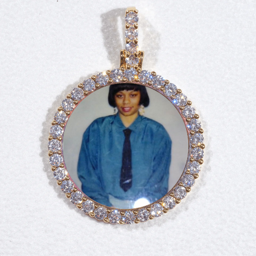 3D CIRCLE CUSTOM PICTURE PENDANT SMALL SIZE