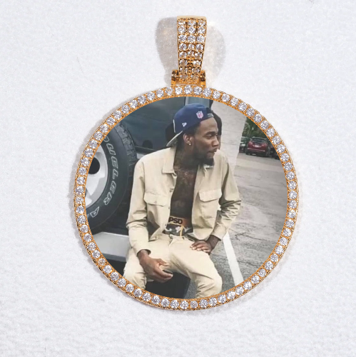 MEDIUM 3D CIRCLE CUSTOM PICTURE PENDANT