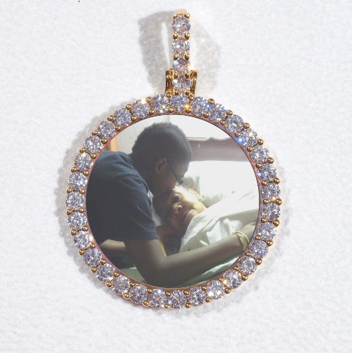 3D CIRCLE CUSTOM PICTURE PENDANT SMALL SIZE