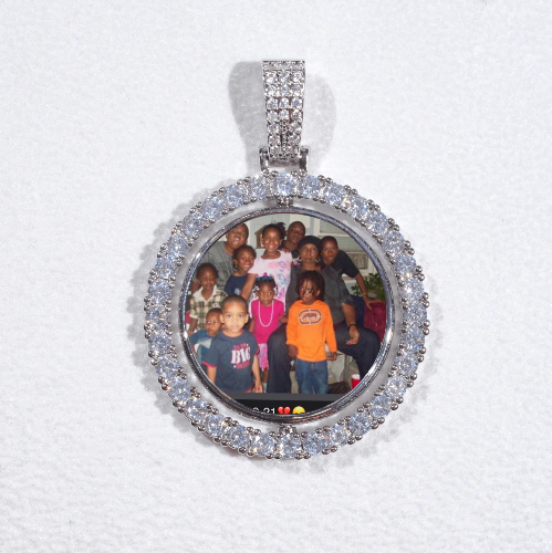 3D Spinning 2-Faced Custom Picture Pendant