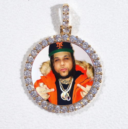 3D CIRCLE CUSTOM PICTURE PENDANT SMALL SIZE