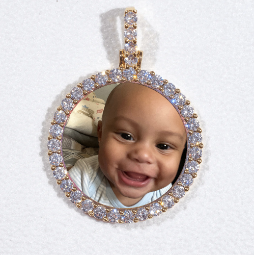 3D CIRCLE CUSTOM PICTURE PENDANT SMALL SIZE