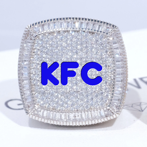 CUSTOM LETTER 3D ICED RING
