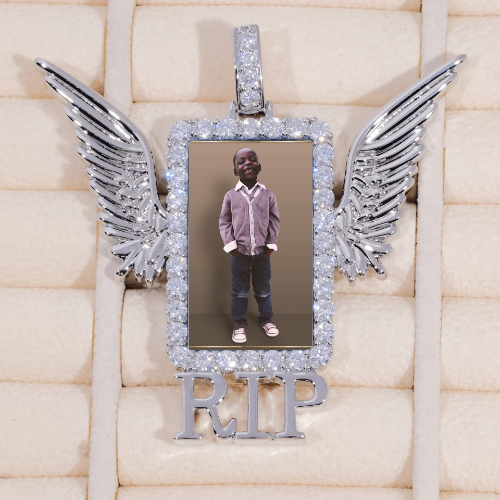 RIP WING 3D CUSTOM PICTURE PENDANT