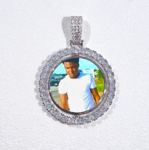3D Spinning 2-Faced Custom Picture Pendant