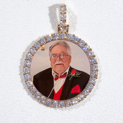 3D CIRCLE CUSTOM PICTURE PENDANT SMALL SIZE