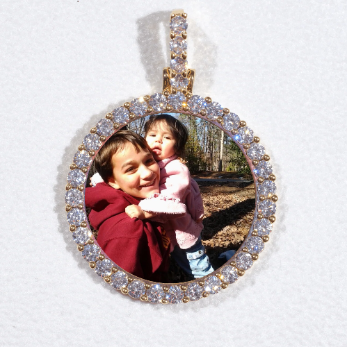 3D CIRCLE CUSTOM PICTURE PENDANT SMALL SIZE