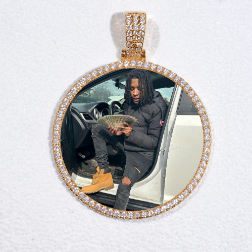 MEDIUM 3D CIRCLE CUSTOM PICTURE PENDANT
