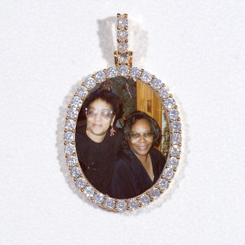 3D Oval Custom Picture Pendant