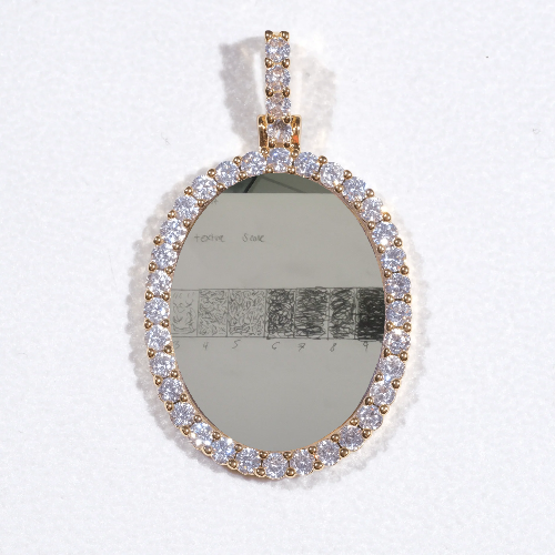 3D Oval Custom Picture Pendant