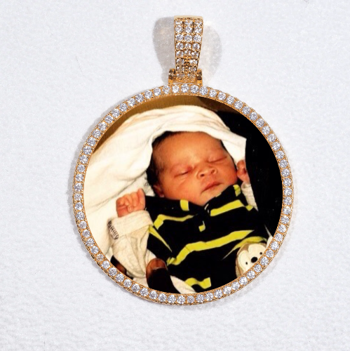 MEDIUM 3D CIRCLE CUSTOM PICTURE PENDANT