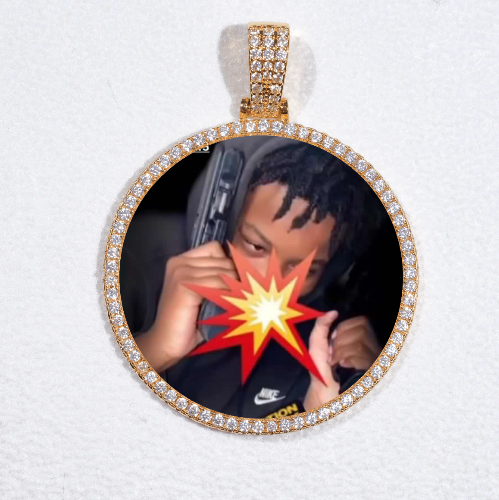 MEDIUM 3D CIRCLE CUSTOM PICTURE PENDANT