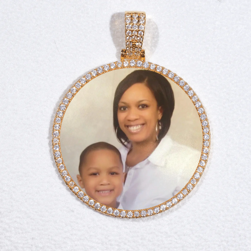 MEDIUM 3D CIRCLE CUSTOM PICTURE PENDANT