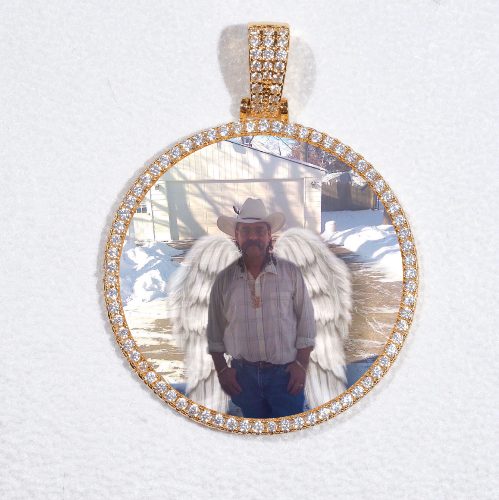 MEDIUM 3D CIRCLE CUSTOM PICTURE PENDANT