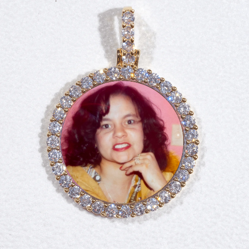3D CIRCLE CUSTOM PICTURE PENDANT SMALL SIZE
