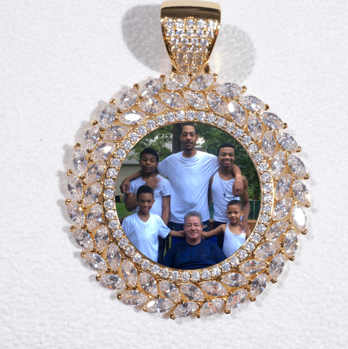 Large 3D Wheat Ear Custom Picture Pendant
