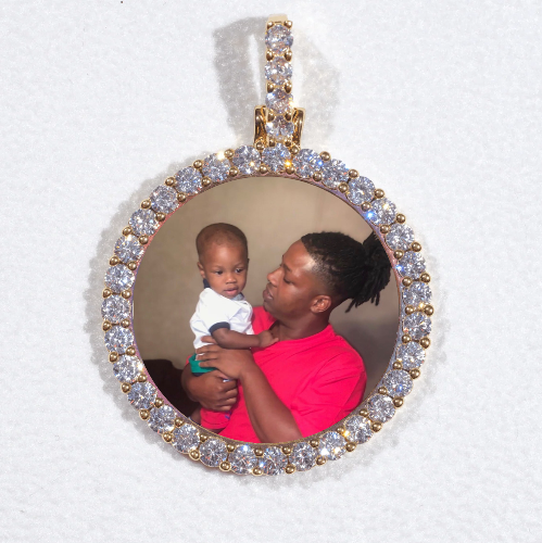 3D CIRCLE CUSTOM PICTURE PENDANT SMALL SIZE