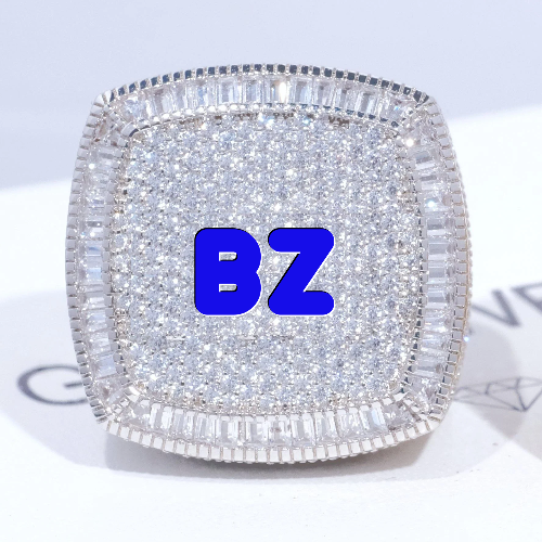 CUSTOM LETTER 3D ICED RING