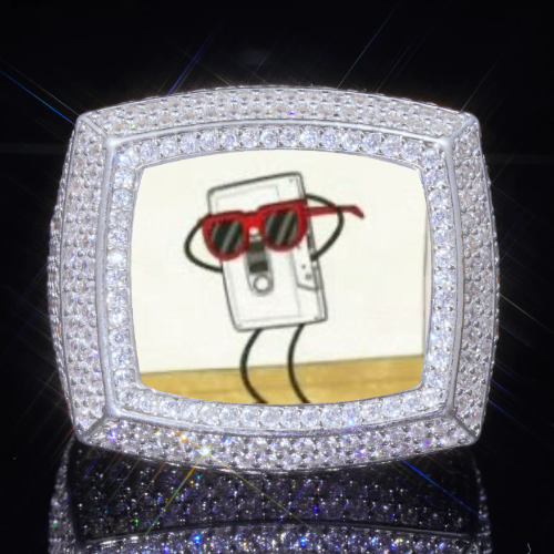 3D CUSTOM PICTURE ICED RING