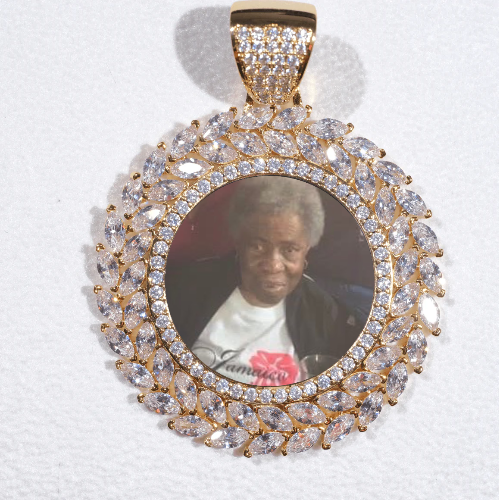 Large 3D Wheat Ear Custom Picture Pendant