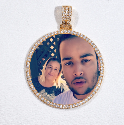 MEDIUM 3D CIRCLE CUSTOM PICTURE PENDANT