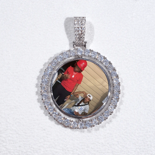 3D Spinning 2-Faced Custom Picture Pendant