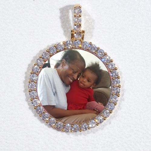 3D CIRCLE CUSTOM PICTURE PENDANT SMALL SIZE