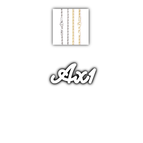 Script Custom Letter Necklace