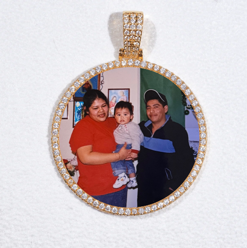 MEDIUM 3D CIRCLE CUSTOM PICTURE PENDANT