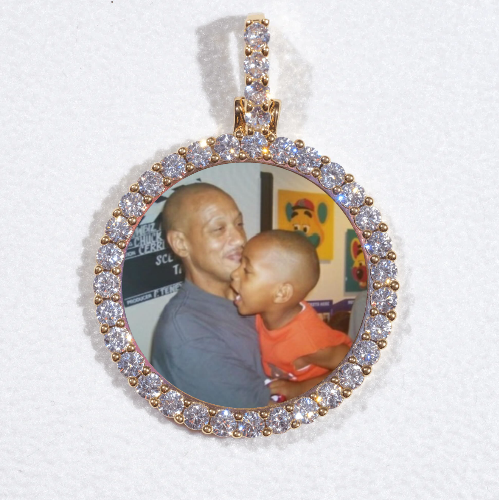 3D CIRCLE CUSTOM PICTURE PENDANT SMALL SIZE